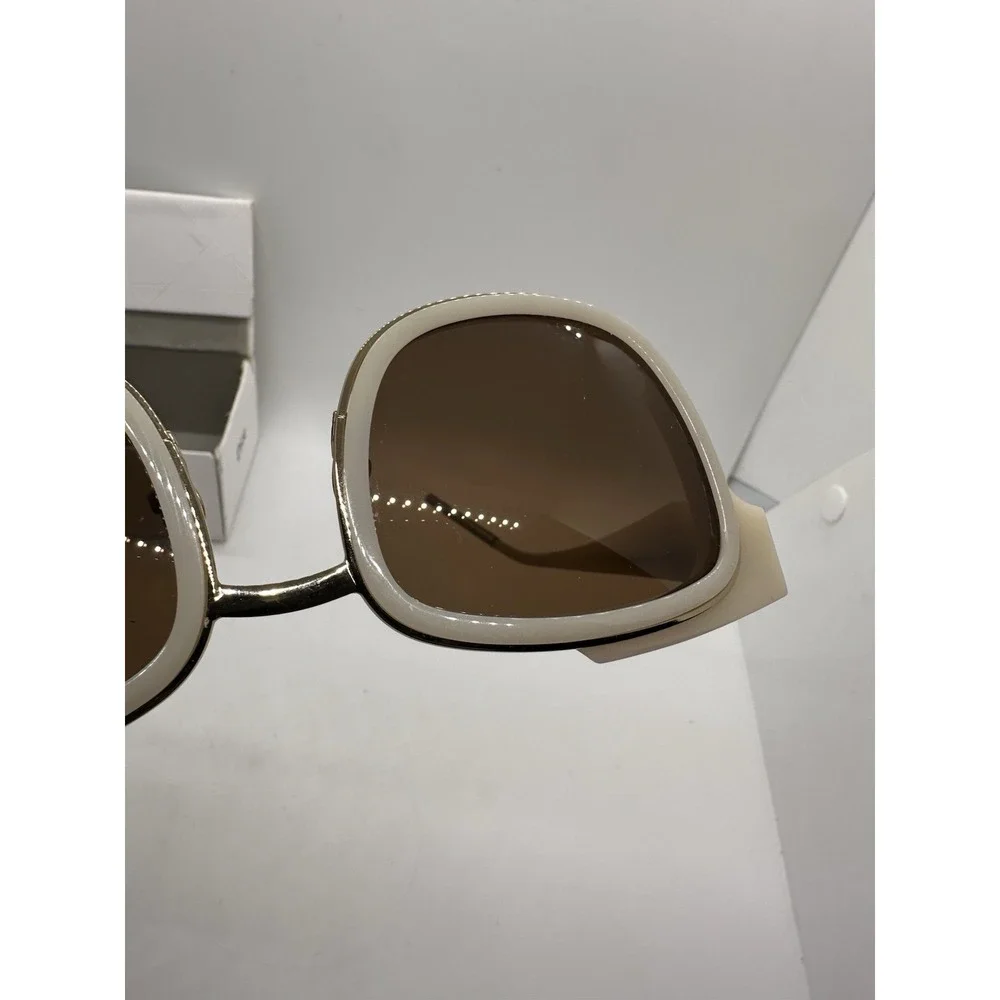 Christian Dior Very Dior 2N Ivory Sunglasses Brown Lenses w‎ Box Pouch